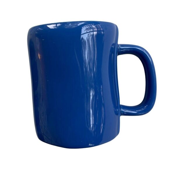 Rae Dunn Hanukkah Inspired Coffee Mug (Love You A Latke) Blue & Metallic Gold - Picture 6 of 7